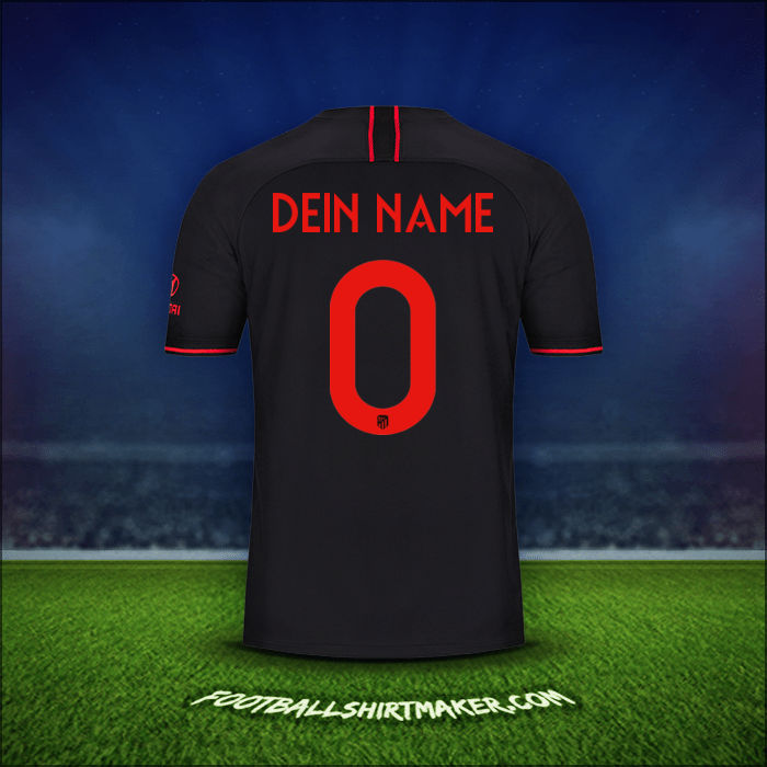 Trikot Atletico Madrid Cup 2019/20 Auswärts -  dein name - 0