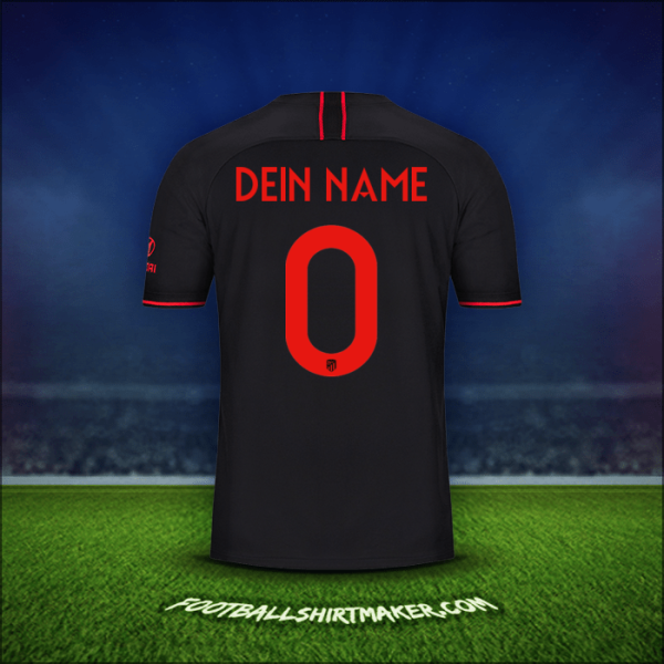 Trikot Atletico Madrid Cup 2019/20 Auswärts -  dein name - 0