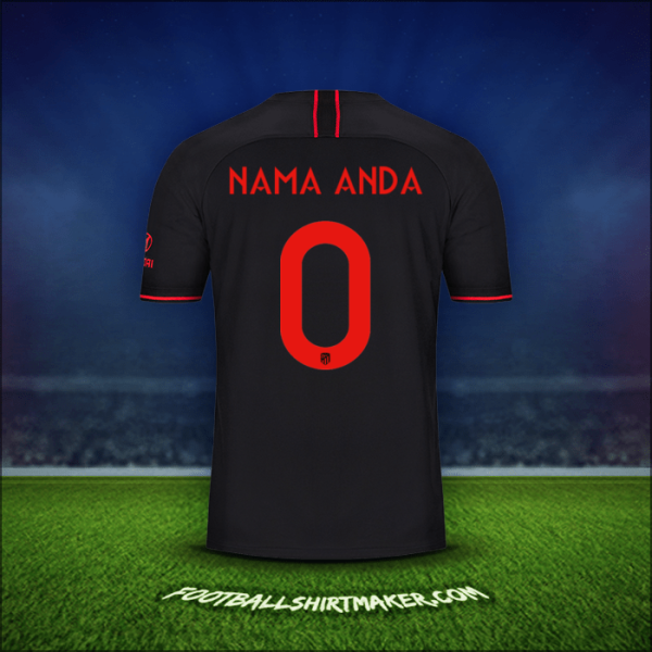 Jersey Atletico Madrid Cup 2019/20 Alternatif -  nama anda - 0