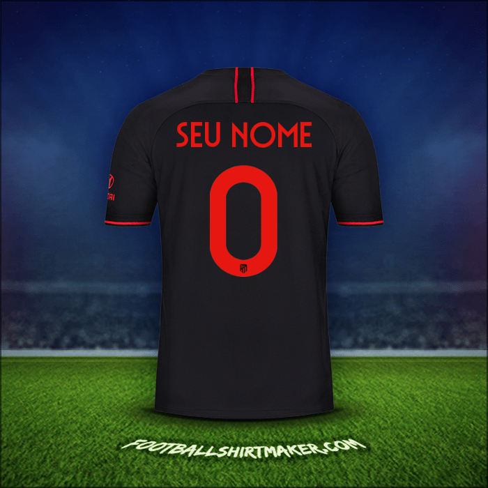 Camisa Atletico Madrid Cup 2019/20 Alternativa -  seu nome - 0