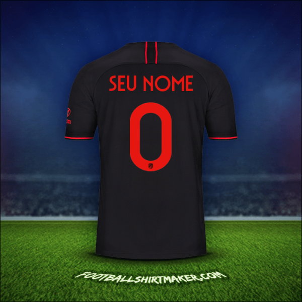 Camisa Atletico Madrid Cup 2019/20 Alternativa -  seu nome - 0