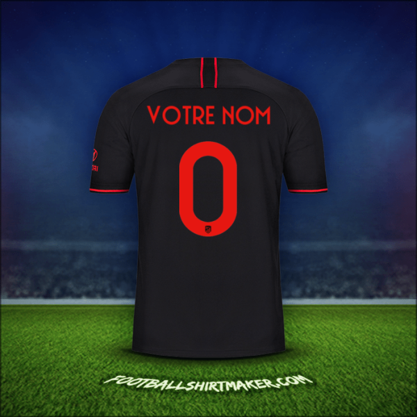 Maillot Atletico Madrid Cup 2019/20 Extérieur -  votre nom - 0