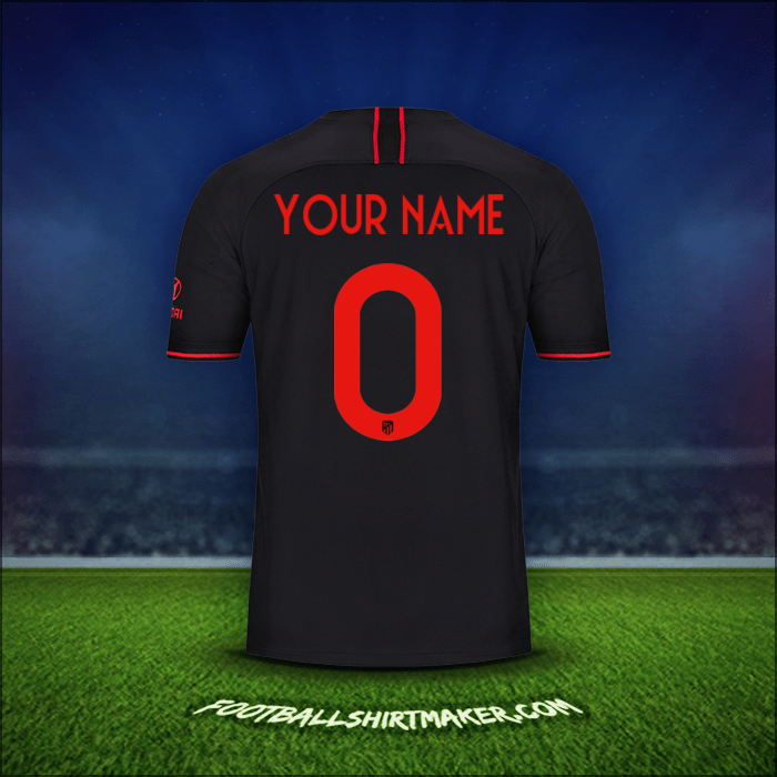 Shirt Atletico Madrid Cup 2019/20 Away -  your name - 0