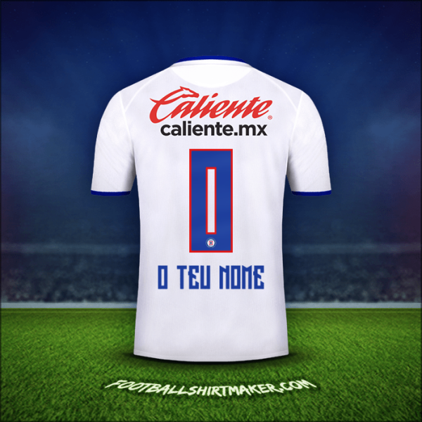 Camisola Cruz Azul 2019/20 Alternativa -  o teu nome - 0