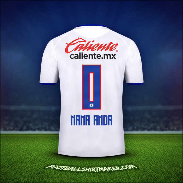 Jersey Cruz Azul 2019/20 Alternatif -  nama anda - 0