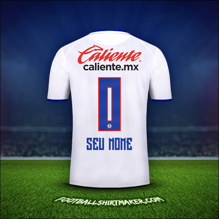 Camisa Cruz Azul 2019/20 Alternativa -  seu nome - 0