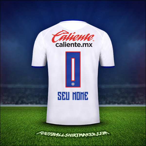 Camisa Cruz Azul 2019/20 Alternativa -  seu nome - 0