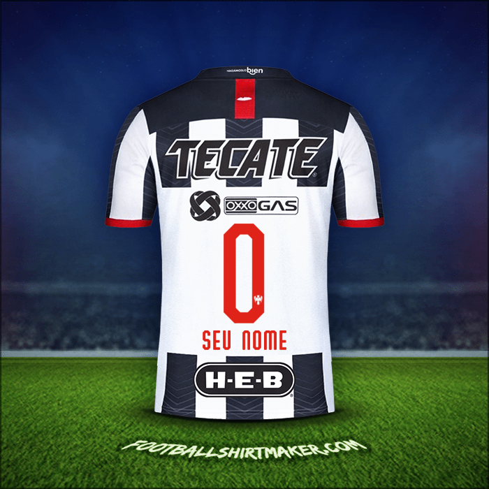 Camisa Monterrey 2019/20 -  seu nome - 0