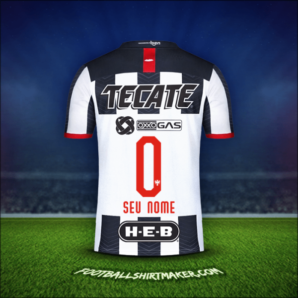 Camisa Monterrey 2019/20 -  seu nome - 0