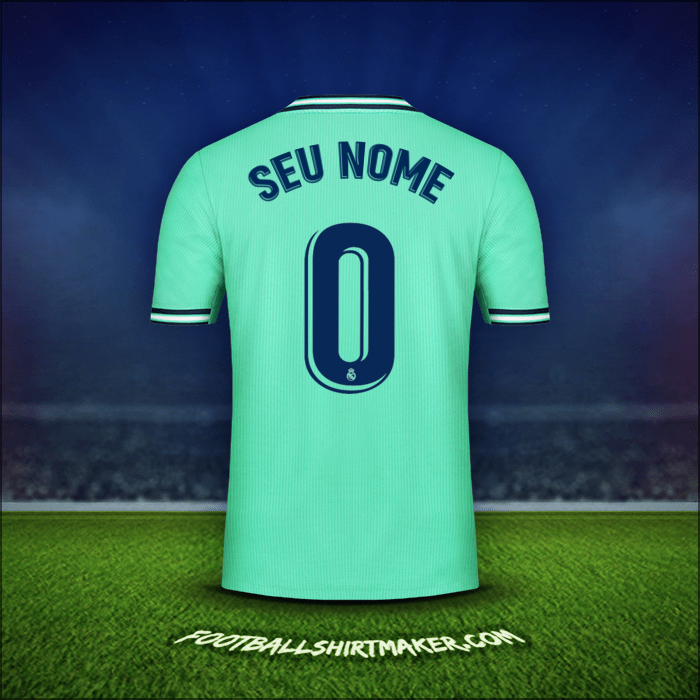 Camisa Real Madrid CF 2019/20 Terceira -  seu nome - 0