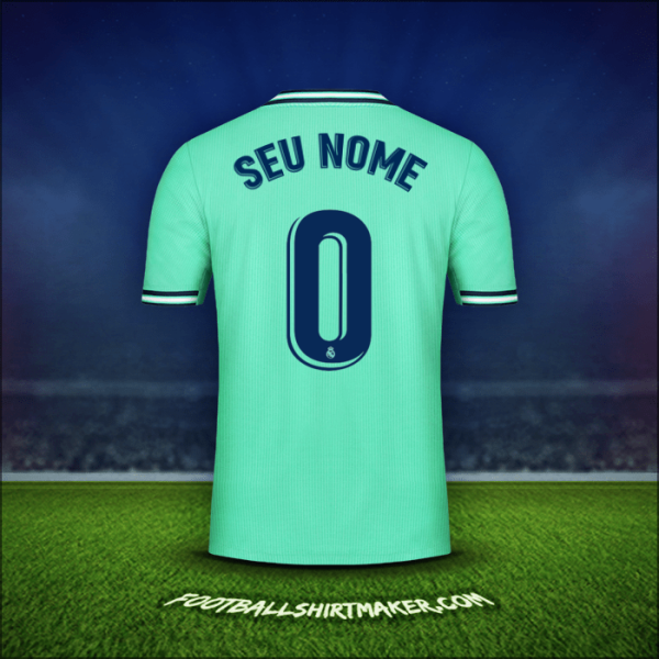 Camisa Real Madrid CF 2019/20 Terceira -  seu nome - 0