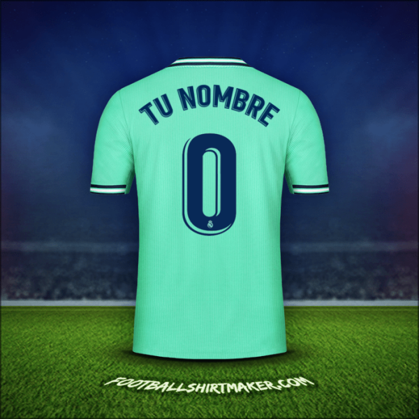 Jersey Real Madrid CF 2019/20 Tercera -  tu nombre - 0