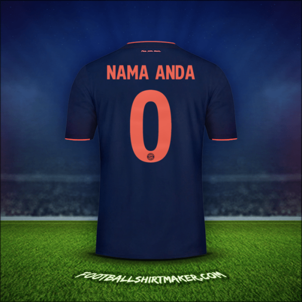 Jersey FC Bayern Munchen UCL 2019/20 -  nama anda - 0