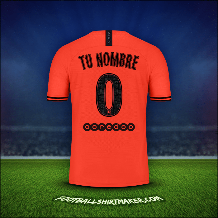 Camiseta Paris Saint Germain Jordan 2019/20 Visita -  tu nombre - 0