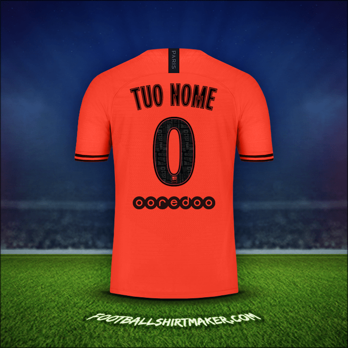 Maglia Paris Saint Germain Jordan 2019/20 Seconda -  tuo nome - 0