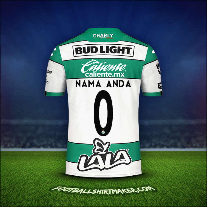 Jersey Santos Laguna 2019/20 -  nama anda - 0