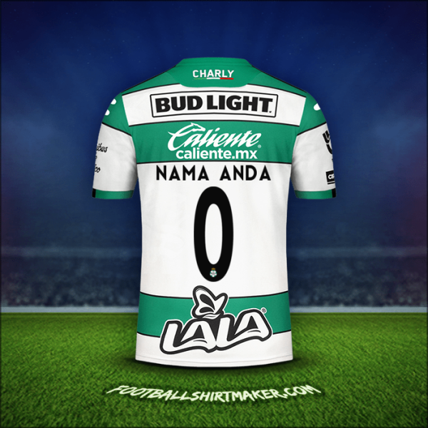 Jersey Santos Laguna 2019/20 -  nama anda - 0