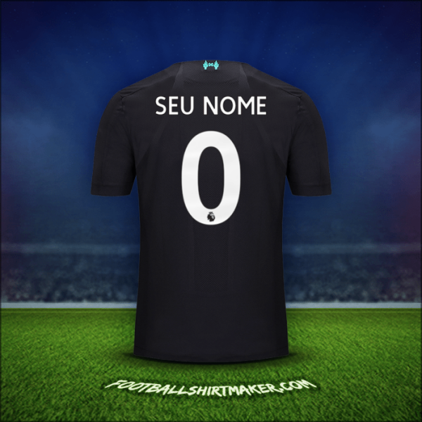 Camisa Liverpool FC 2019/20 Terceira -  seu nome - 0