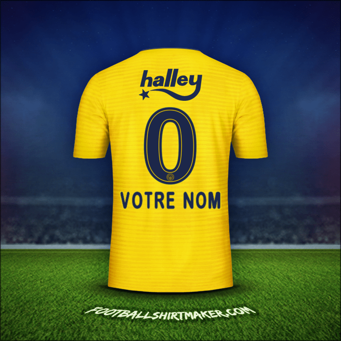 Maillot Fenerbahce SK 2019/20 Extérieur -  votre nom - 0