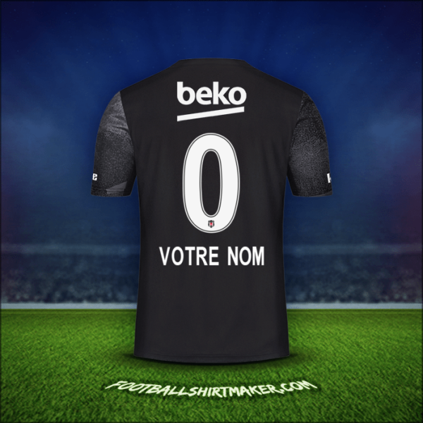 Maillot Besiktas JK 2019/20 Extérieur -  votre nom - 0