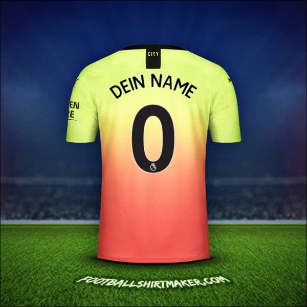Trikot Manchester City 2019/20 Dritte -  dein name - 0