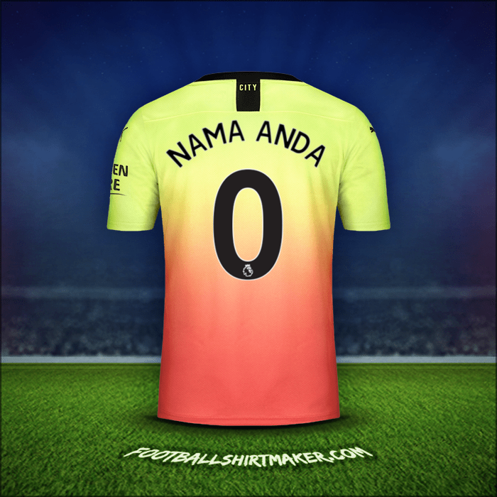 Jersey Manchester City 2019/20 Ketiga -  nama anda - 0