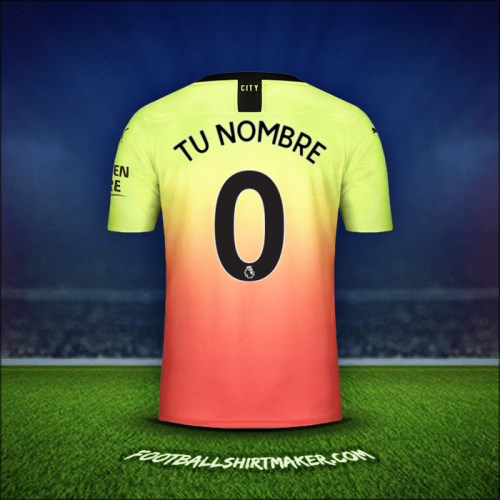 Camiseta Manchester City 2019/20 Tercera -  tu nombre - 0