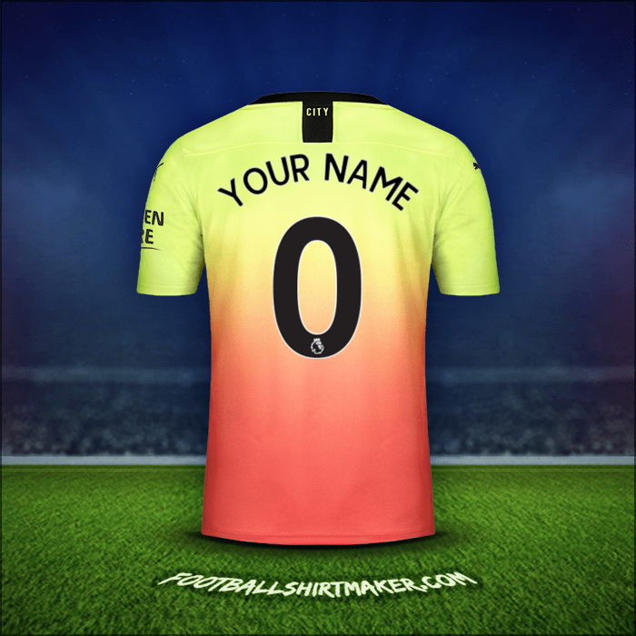 Jersey Manchester City 2019/20 Third -  your name - 0