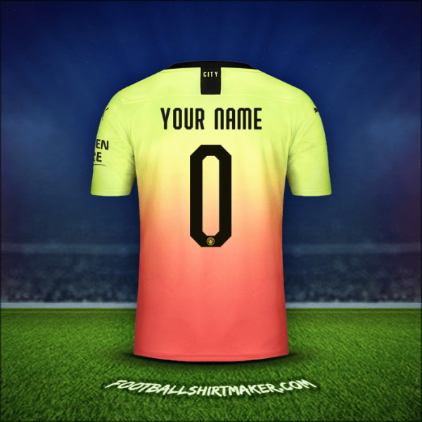 Shirt Manchester City Cup 2019/20 Third -  your name - 0
