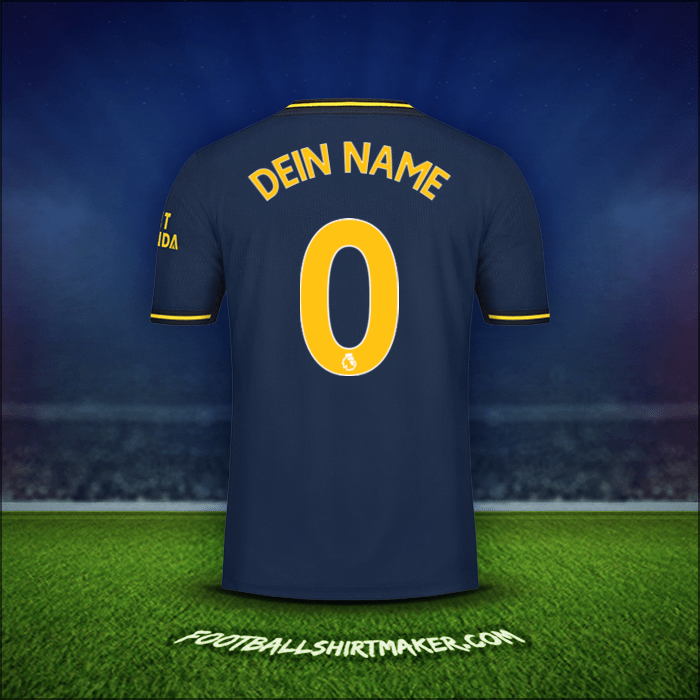 Trikot Arsenal 2019/20 Dritte -  dein name - 0
