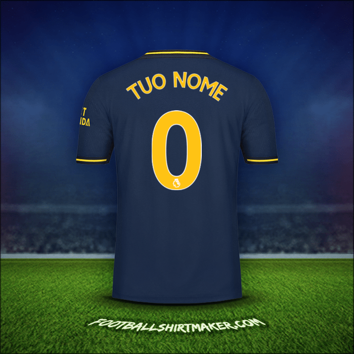 Maglia Arsenal 2019/20 Terza -  tuo nome - 0