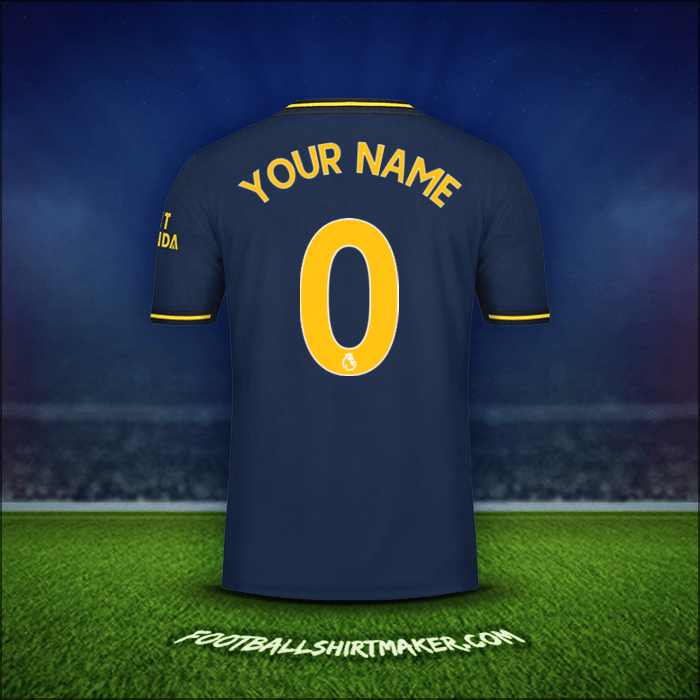Shirt Arsenal 2019/20 Third -  your name - 0