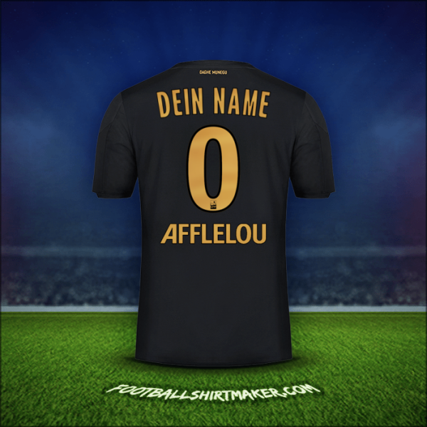 Trikot As Monaco 2019/20 Auswärts -  dein name - 0