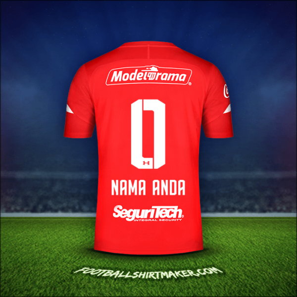 Jersey Toluca FC 2019/20 -  nama anda - 0