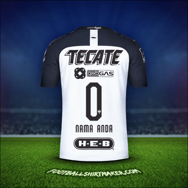 Jersey Monterrey 2019/20 Alternatif -  nama anda - 0