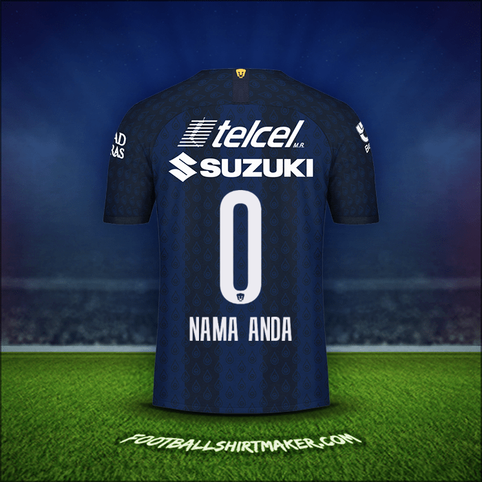 Jersey Pumas UNAM 2019/20 Alternatif -  nama anda - 0
