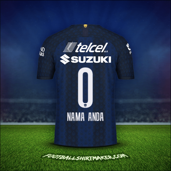 Jersey Pumas UNAM 2019/20 Alternatif -  nama anda - 0