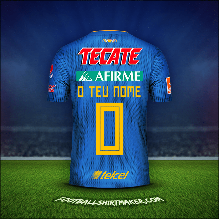 Camisola Tigres UANL 2019/20 Alternativa -  o teu nome - 0