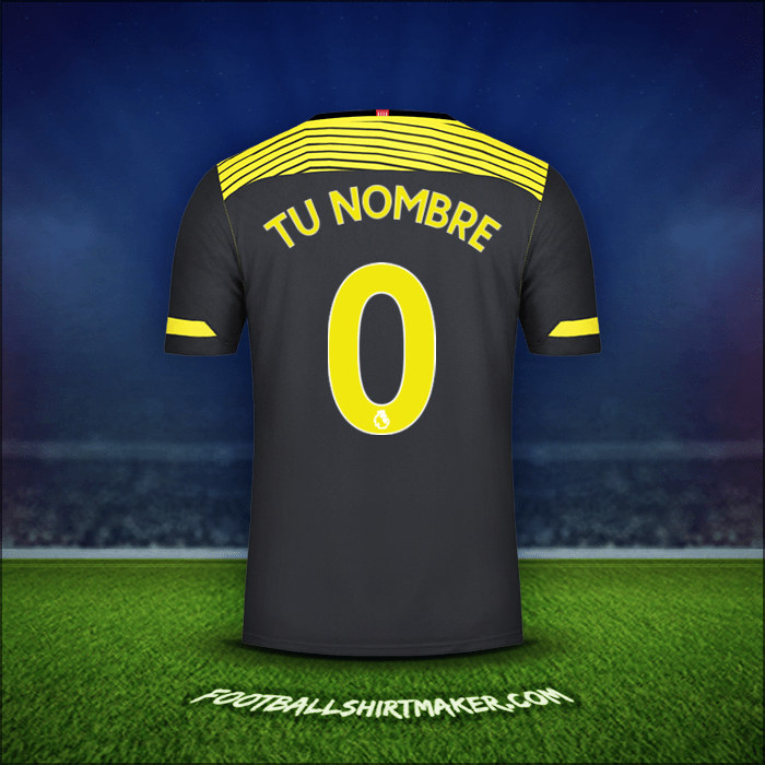 Jersey Southampton FC 2019/20 Visita -  tu nombre - 0