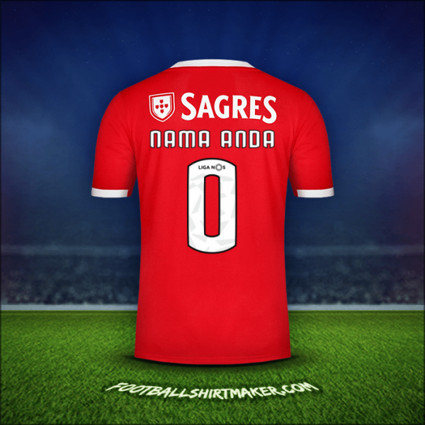 Jersey SL Benfica 2019/20 -  nama anda - 0