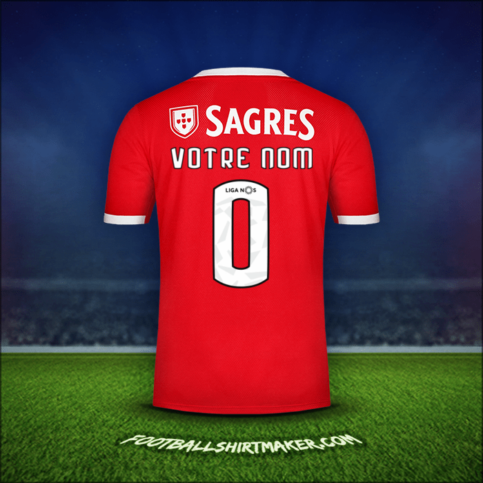 Maillot SL Benfica 2019/20 -  votre nom - 0