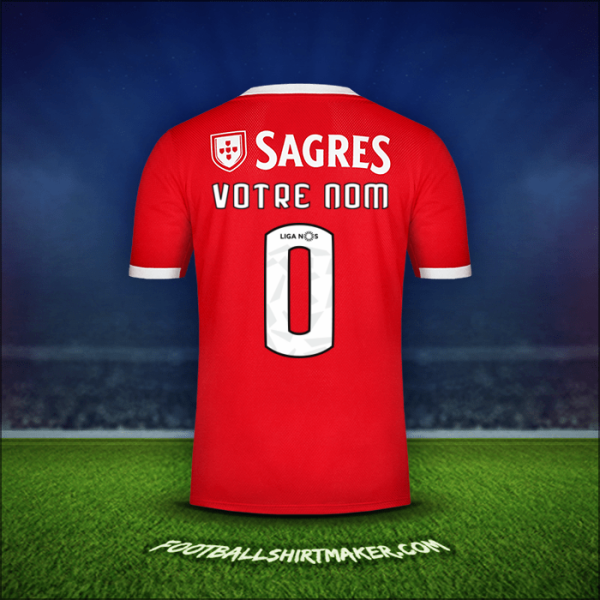 Maillot SL Benfica 2019/20 -  votre nom - 0