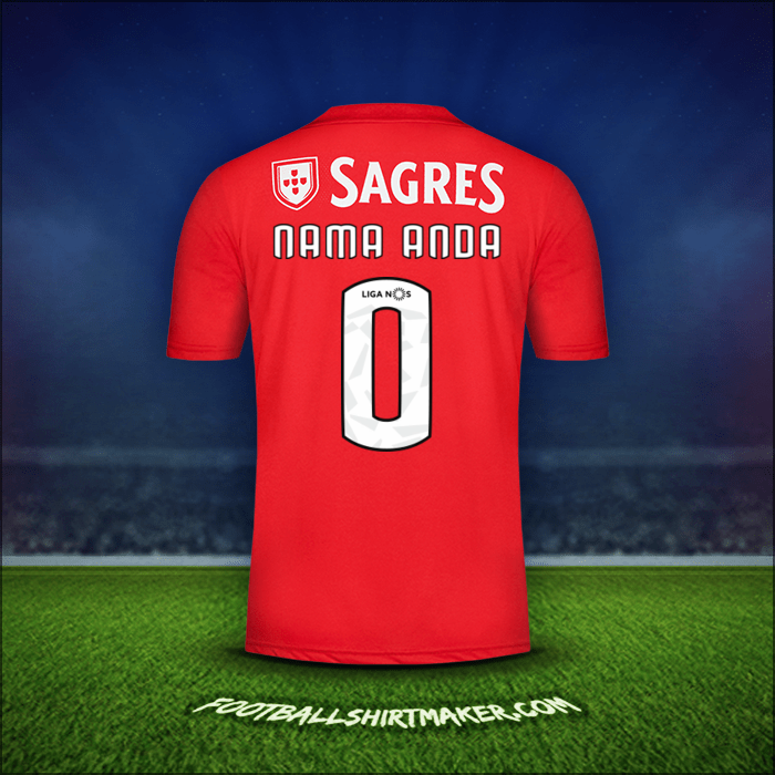 Jersey SL Benfica 2018/19 -  nama anda - 0