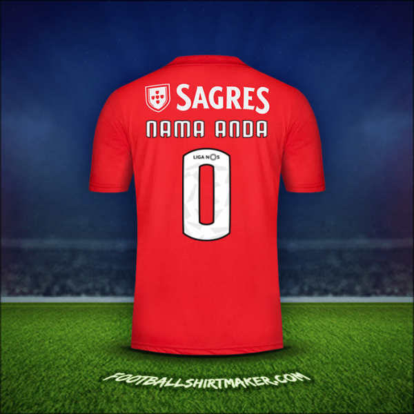 Jersey SL Benfica 2018/19 -  nama anda - 0