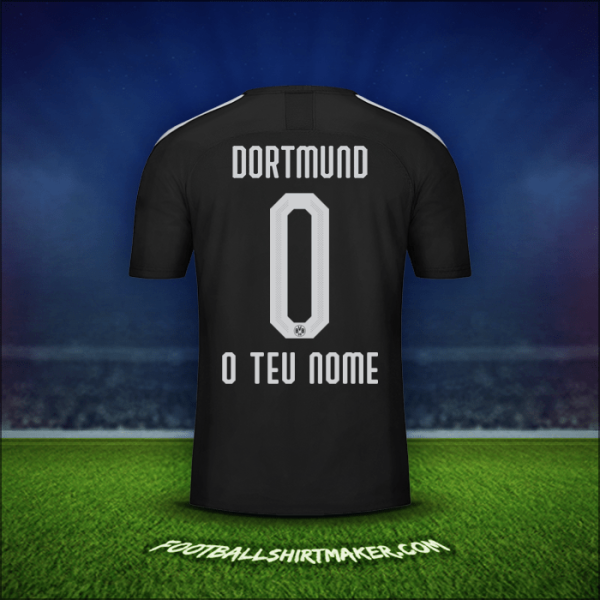 Camisola Borussia Dortmund 2019/20 Alternativa -  o teu nome - 0