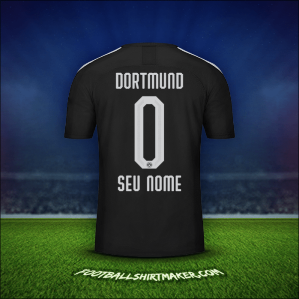 Camisa Borussia Dortmund 2019/20 Alternativa -  seu nome - 0