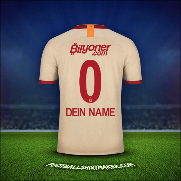 Trikot Galatasaray SK 2019/20 Auswärts -  dein name - 0