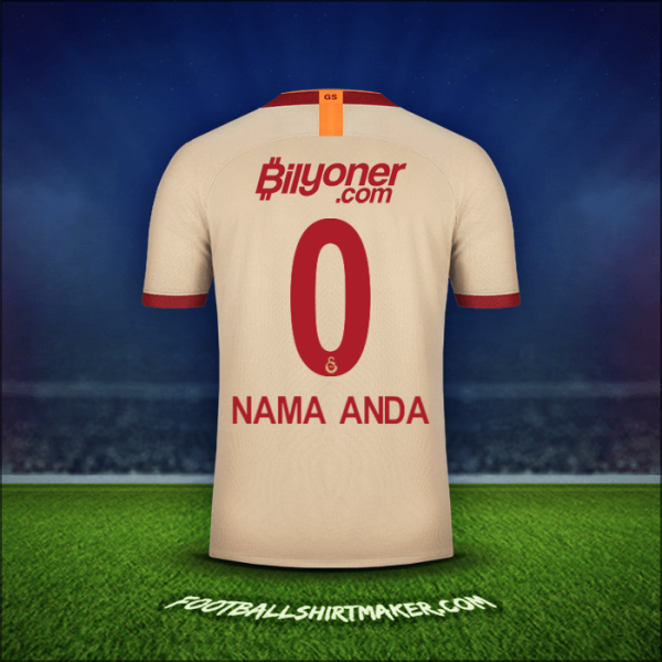 Jersey Galatasaray SK 2019/20 Alternatif -  nama anda - 0