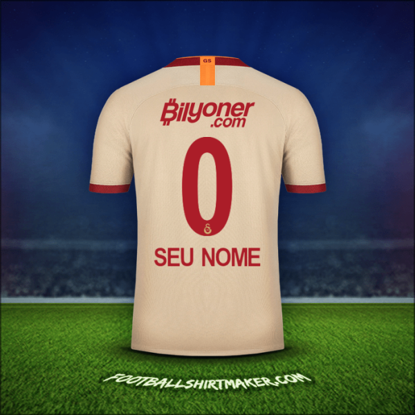 Camisa Galatasaray SK 2019/20 Alternativa -  seu nome - 0
