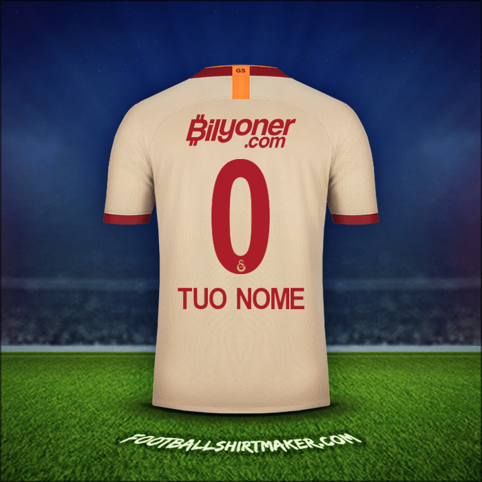 Maglia Galatasaray SK 2019/20 Seconda -  tuo nome - 0
